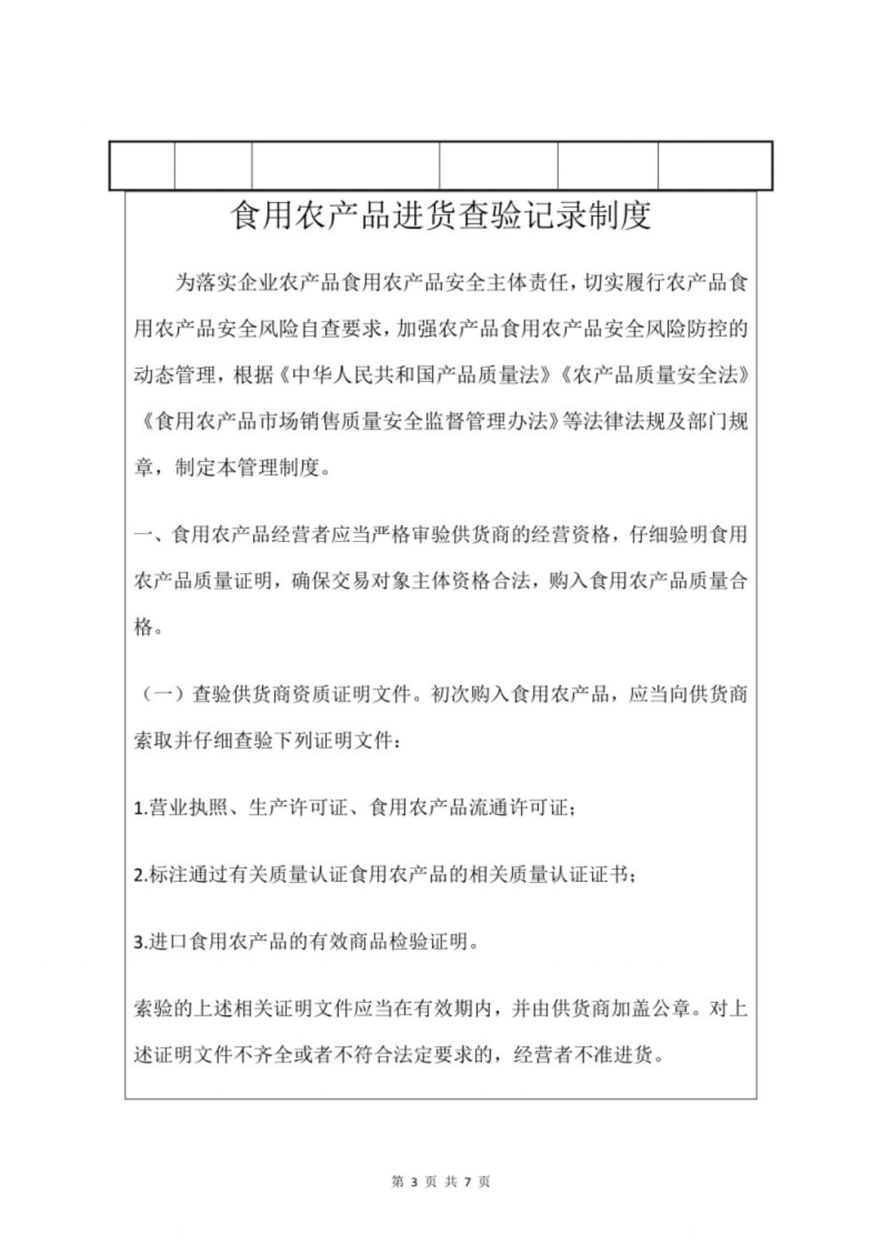 集中交易市場與批發(fā)市場食用農(nóng)產(chǎn)品進貨查驗記錄制度實施指南